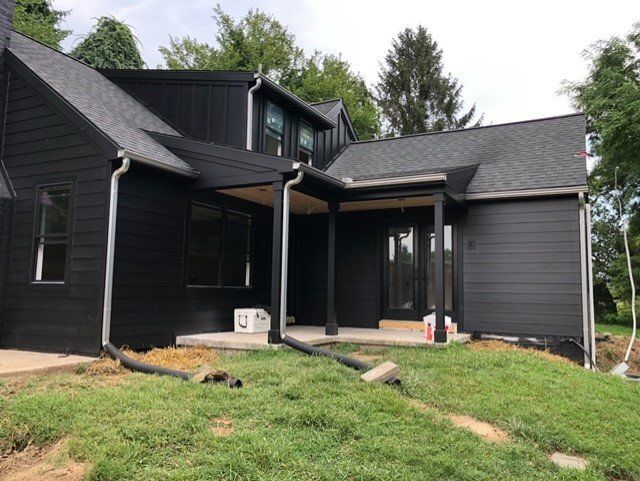 Black House Exterior – Lititz, PA – Trailside Spouting, LLC