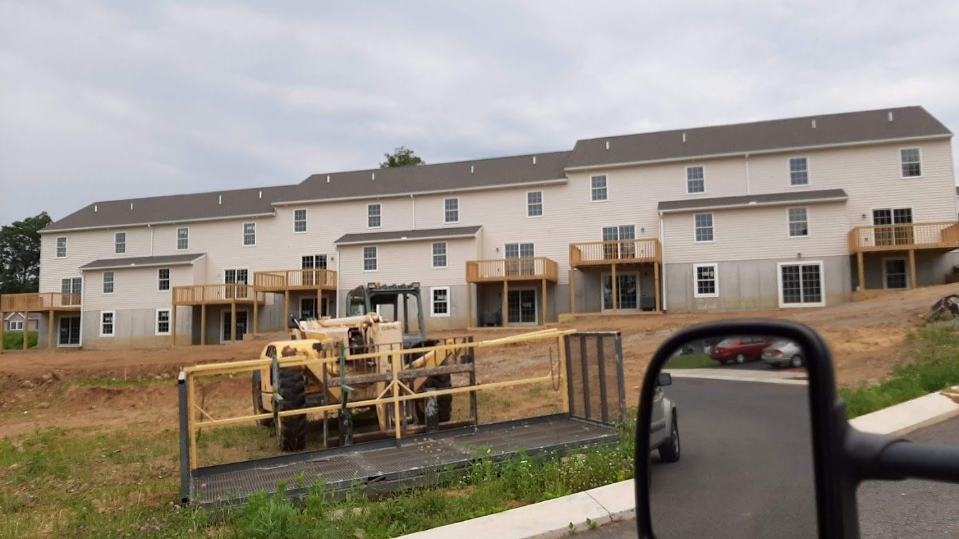 Tractor on Residential House – Lititz, PA – Trailside Spouting, LLC