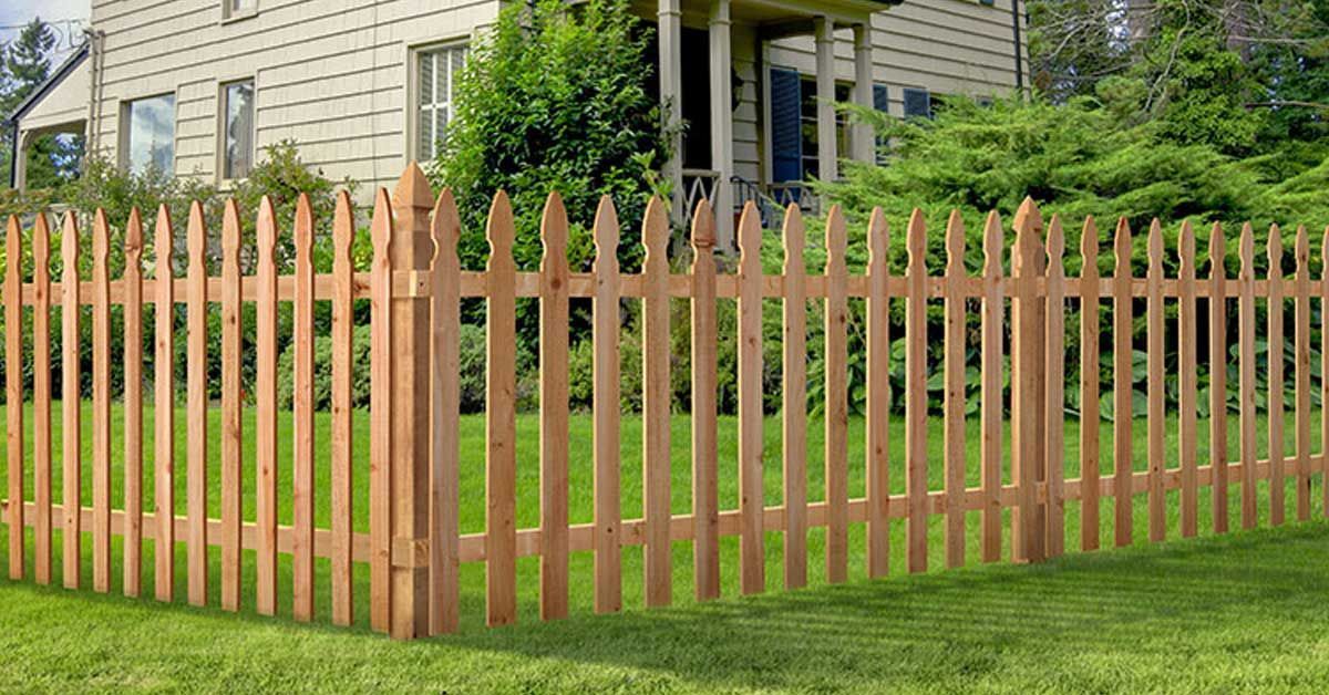 Wood fence