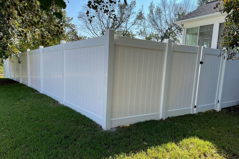 Vinyl Fencing on Older home