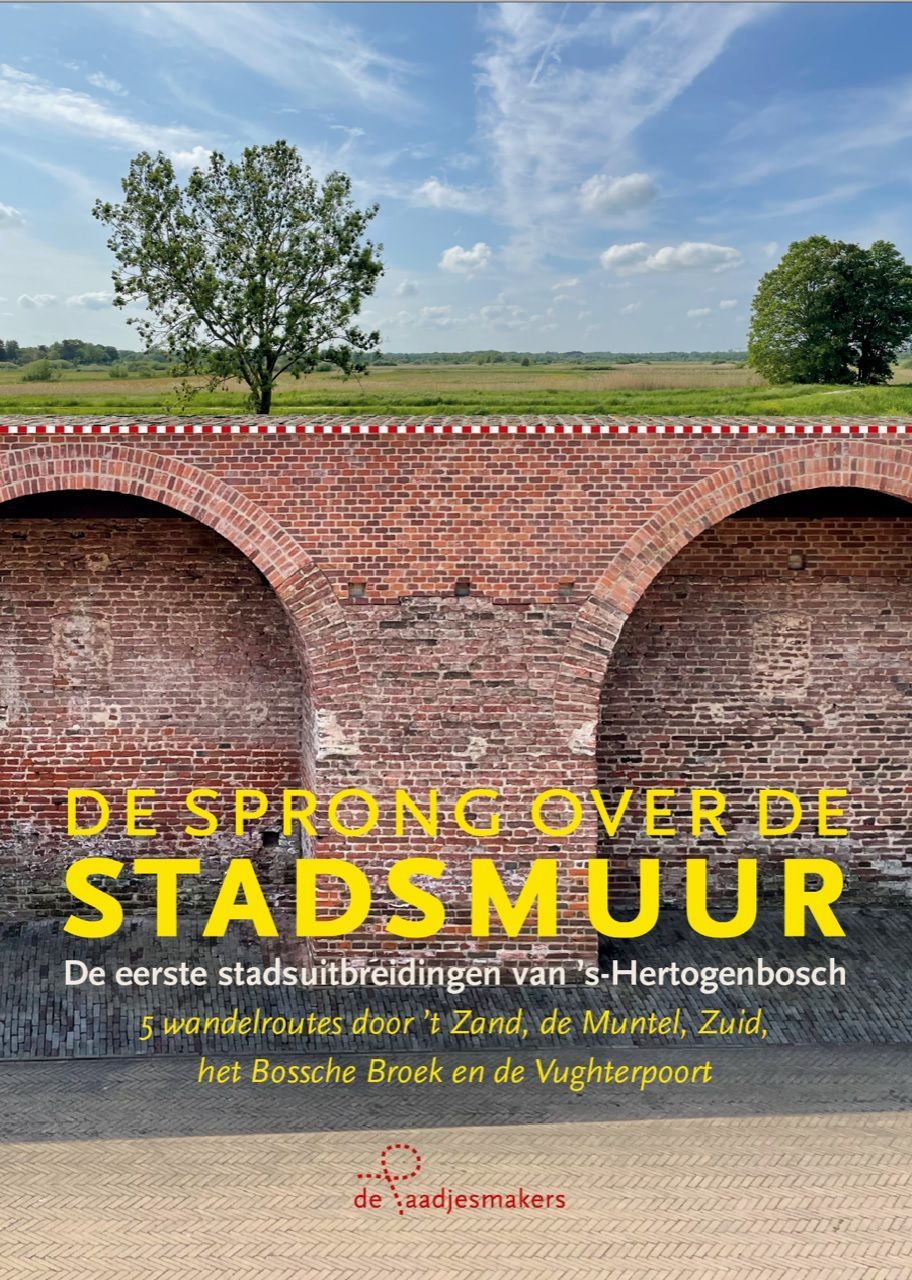 Boekcover: bakstenen muur met boogvormige openingen, titel