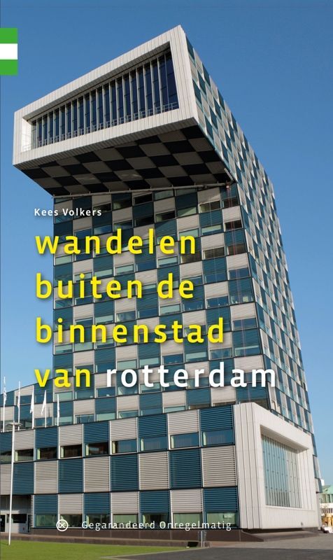 Book cover: Modern Rotterdam building, checkered facade, titled