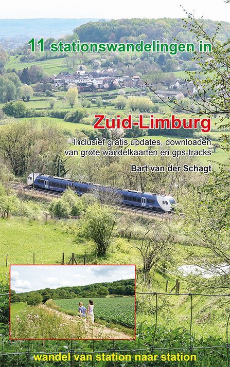 Cover van de wandelgids 11 stationswandelingen in Zuid-Limburg
