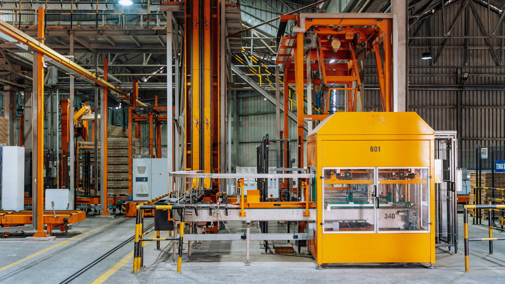 clean equipment and floors of an industrial setting