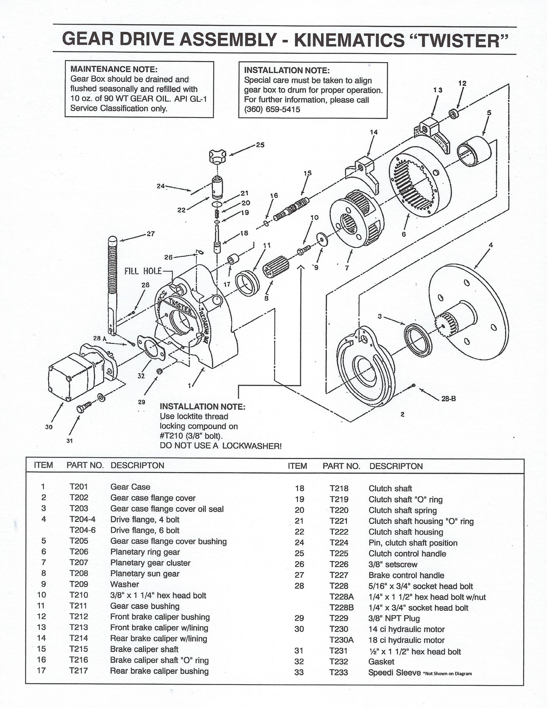 Twister Planetary Drum Drive Blueprint Twister Planetary Drum Drive Blueprint
