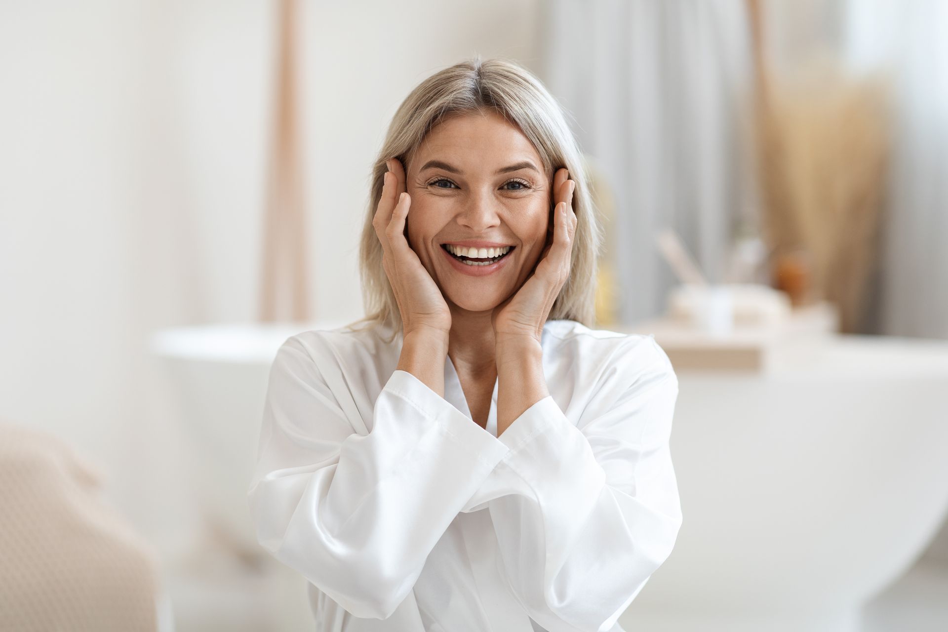 woman with healthy skin