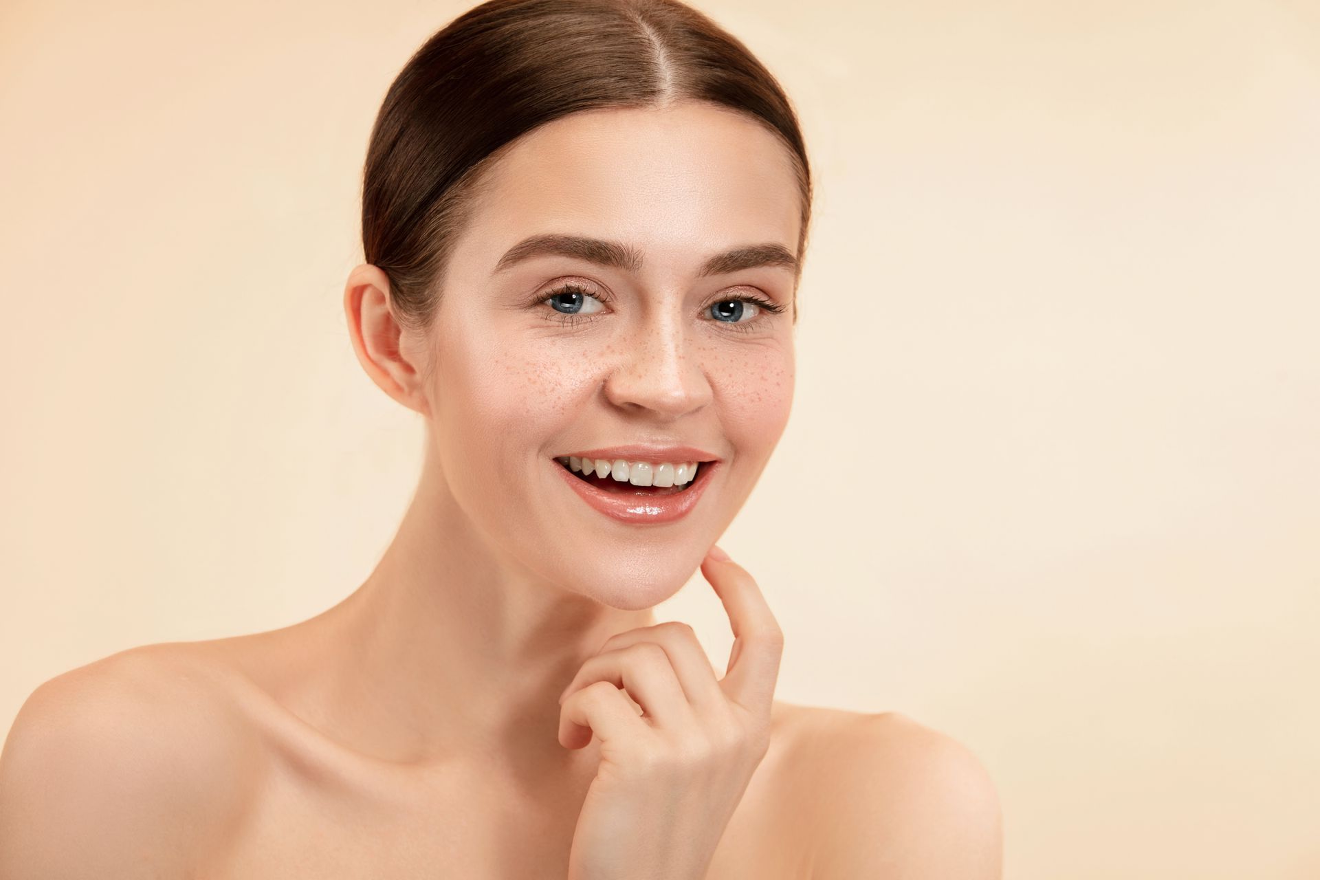 woman with perfect clean skin