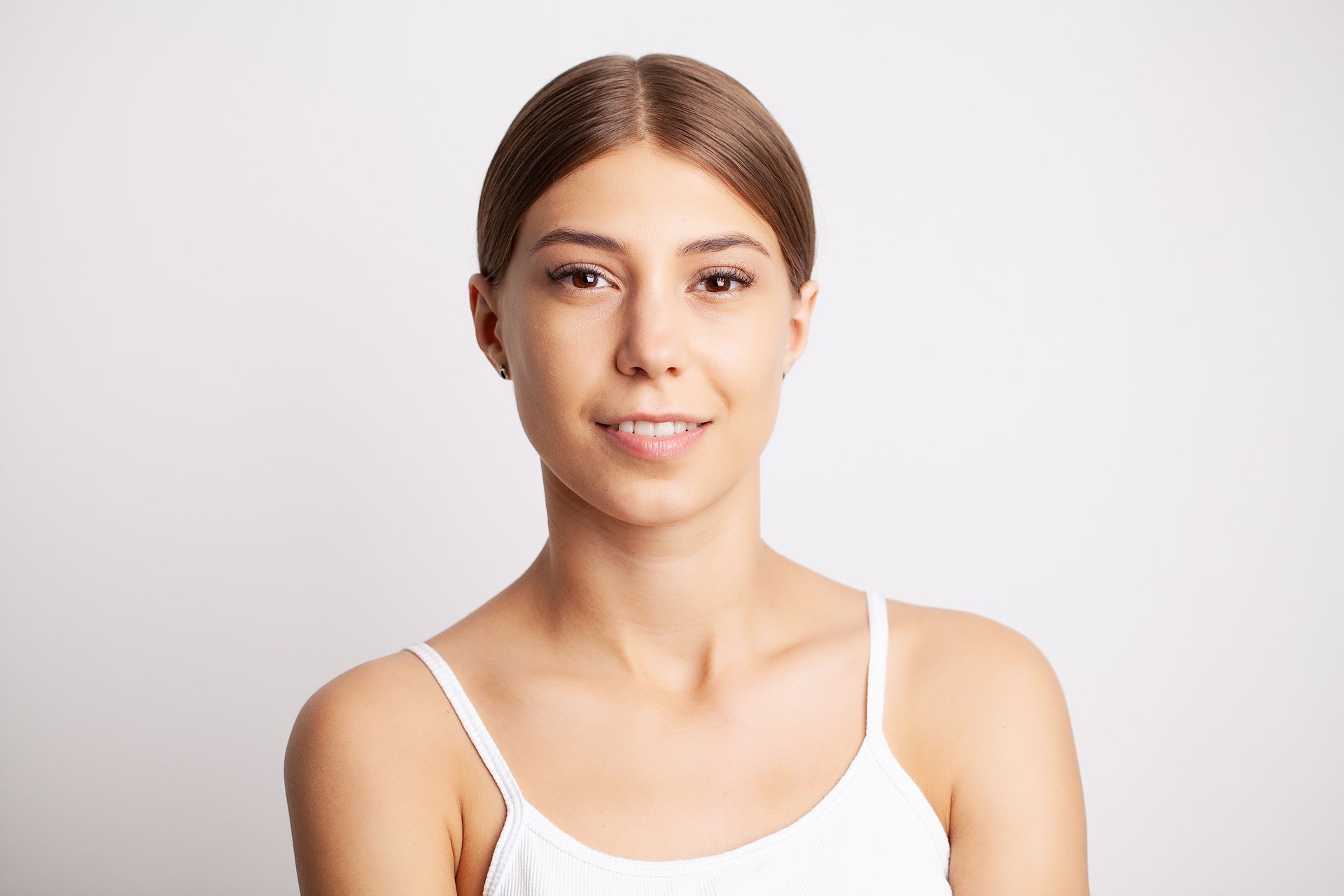 woman with strong white teeth smiling