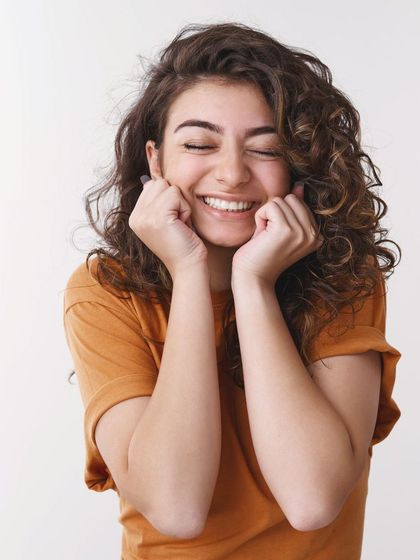 excited woman