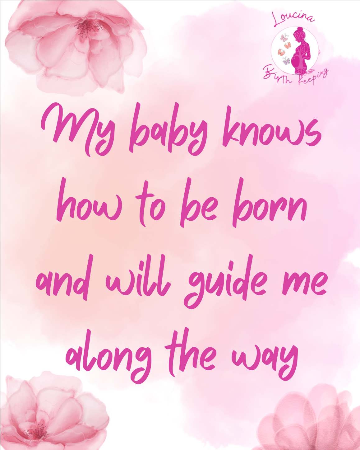 Text in pink: