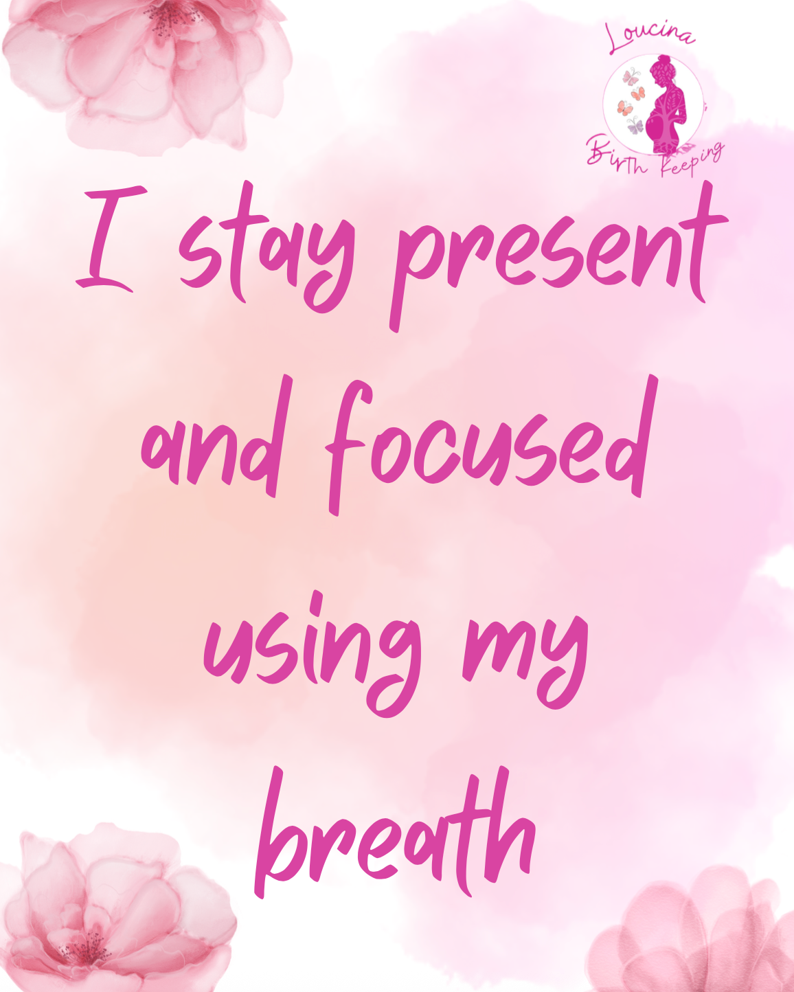 Pink text: