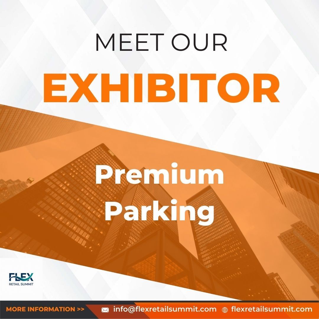 Promotional graphic for FLEX Retail Summit. Text reads 