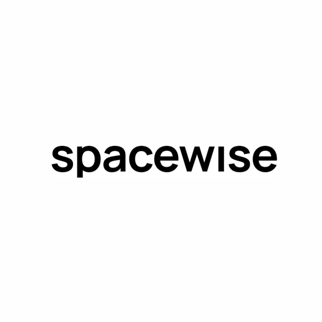 Spacewise text in black font.