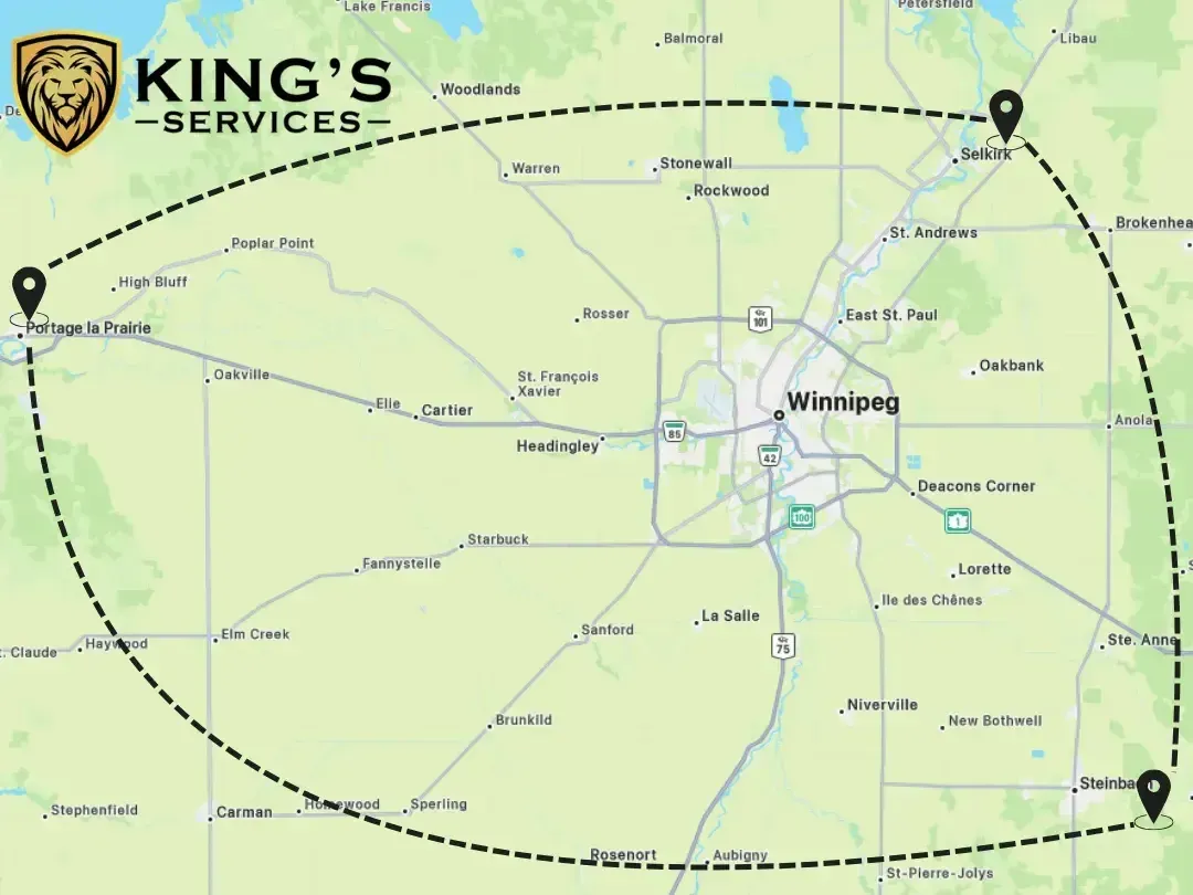 Kings Services areas served