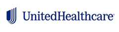 UnitedHealthcare logo in blue text with a blue shield icon on a white background