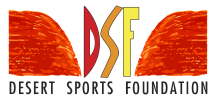 Logo for Desert Sports Foundation with stylized 