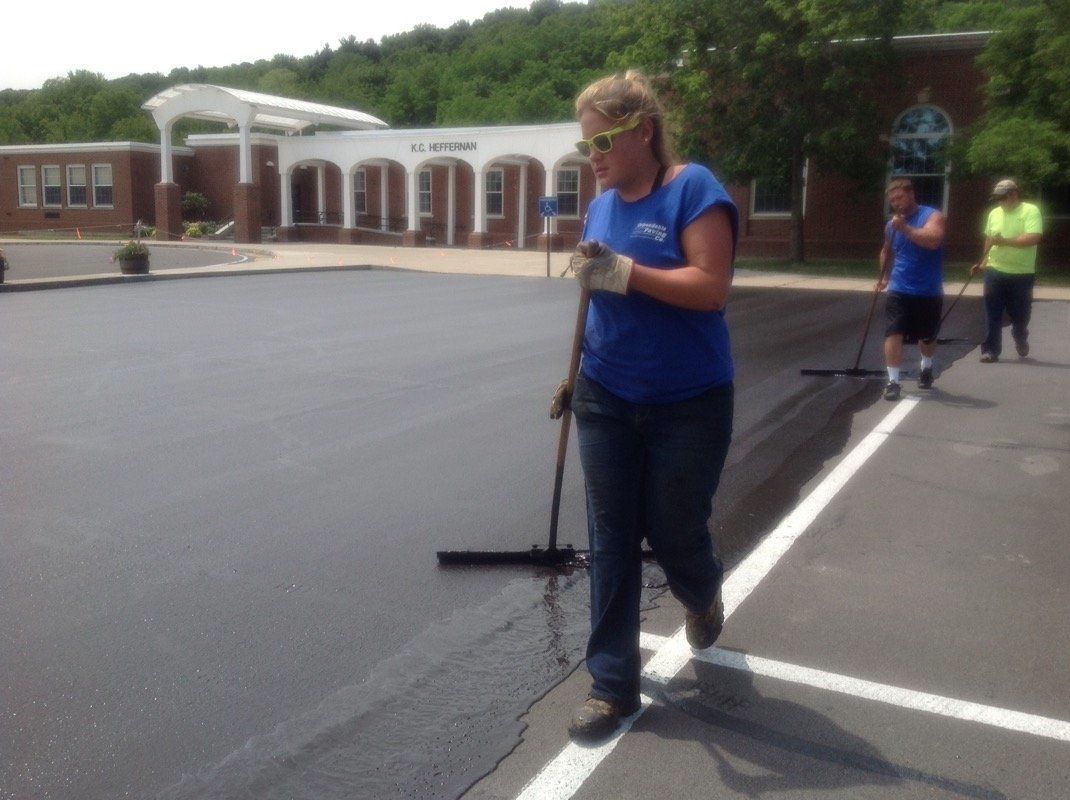 Lady Seal Coating — Syracuse, NY — Dependable Paving Co., Inc.