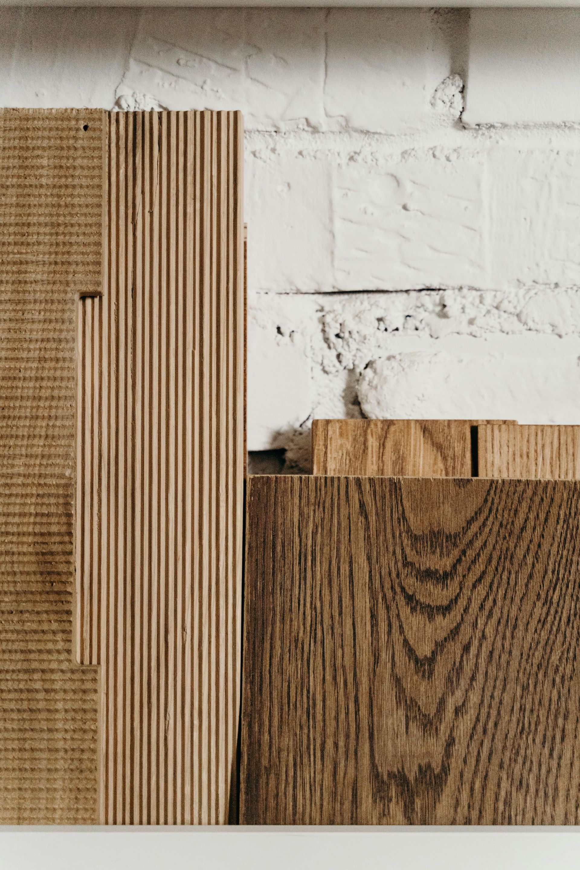 Hardwood flooring samples