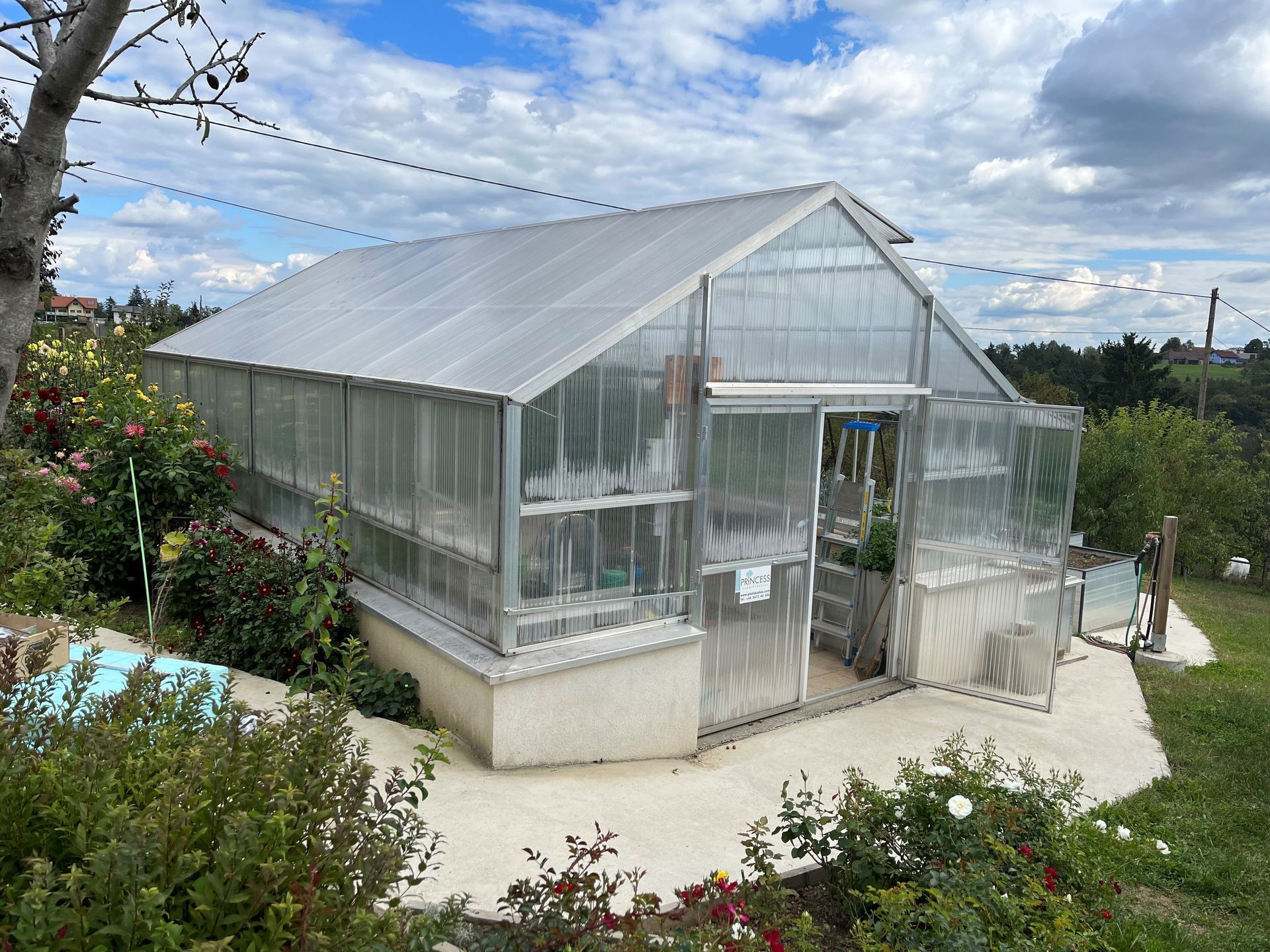 Hochbeet Gewächshaus 4,5x8m