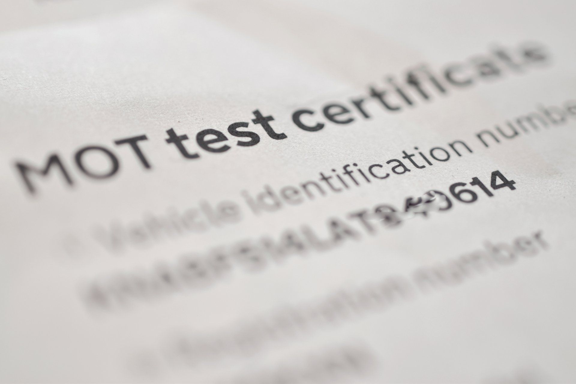 Vehicle MOT