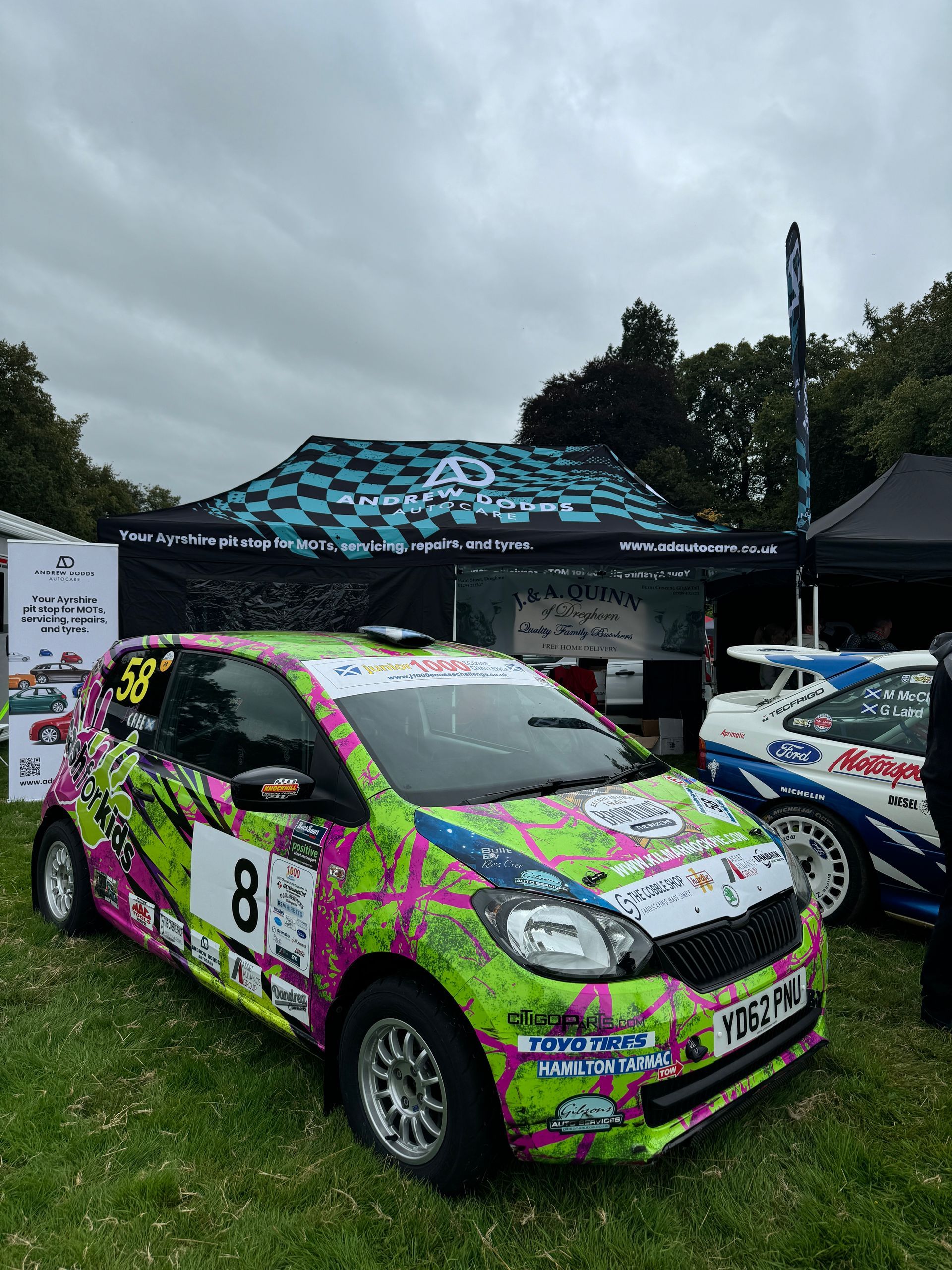 Andrew Dodds Autocare sponsored car