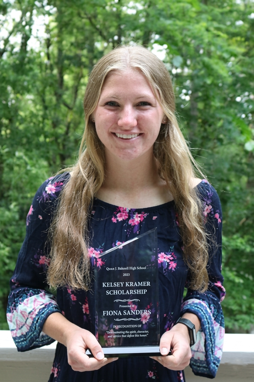 Fiona Sanders 2025 Kelsey's Legacy Scholarship recipient at Owen J. Roberts High School