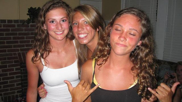 Kelsey Kramer with friends Alex and Nicole