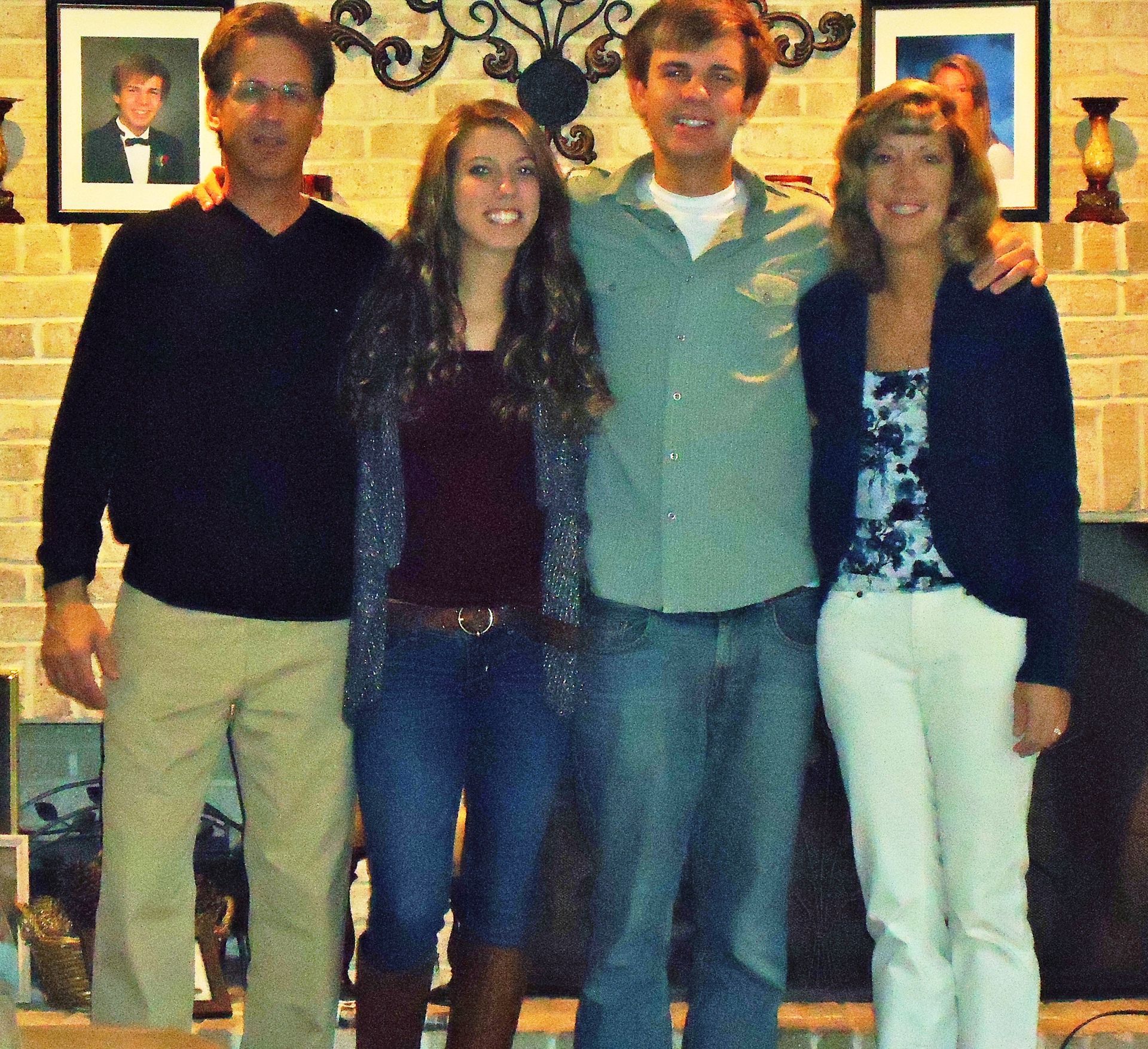 Kelsey Kramer with her family - mother Lori, father Bill and brother Kyle Kramer