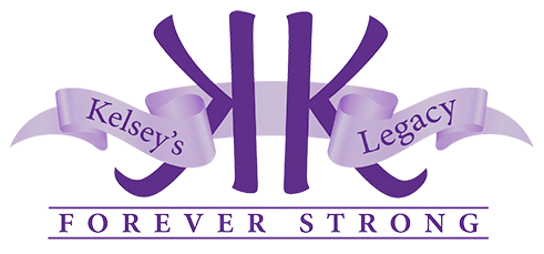 Kelsey's Legacy Forever Strong Foundation logo featuring the iconic KK symbol