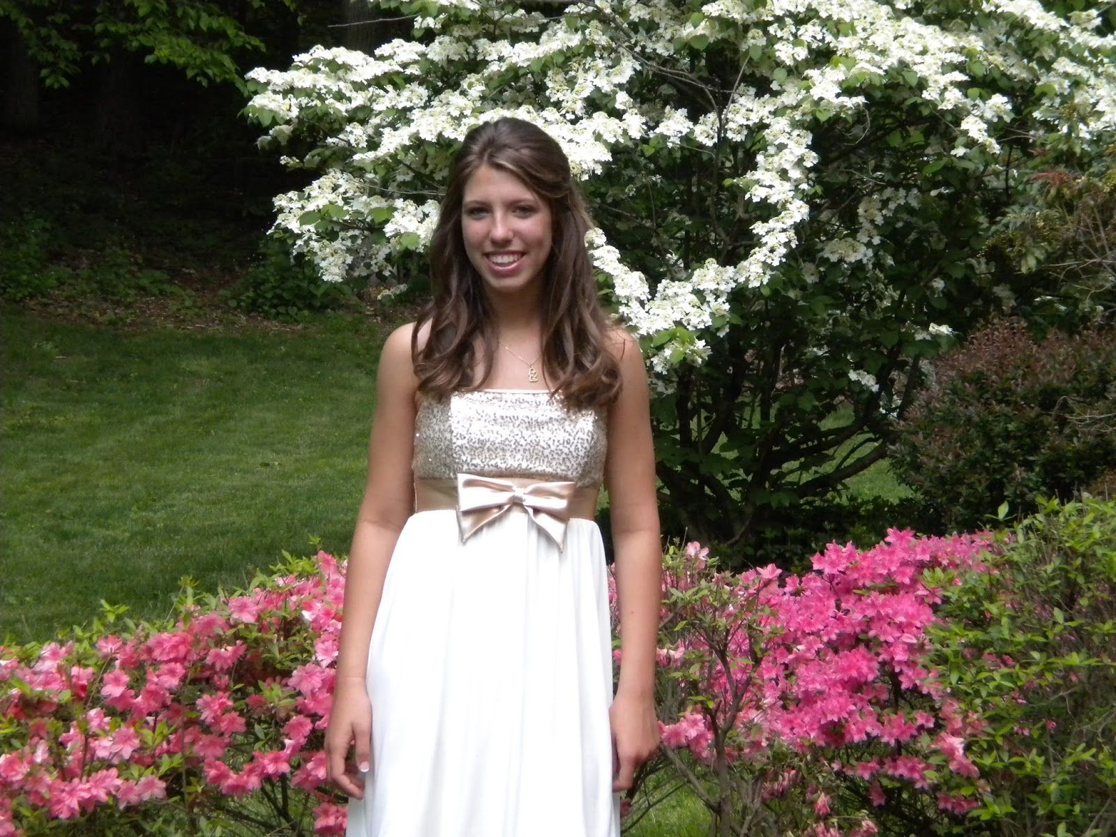 Kelsey Kramer at her 8th grade formal