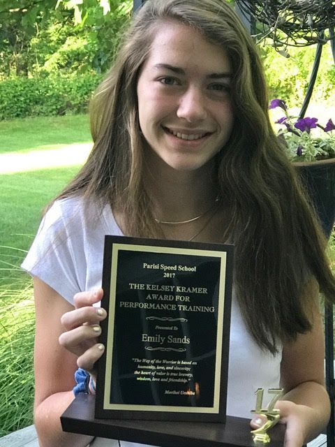 Emily Sands 2017 Parisi Speed School Scholarship recipient at Owen J. Roberts High School