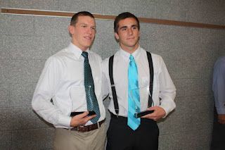 Kevin Hoffman and Mike Lenge 2012 Kelsey's Legacy Scholarship recipient at Owen J. Roberts High School