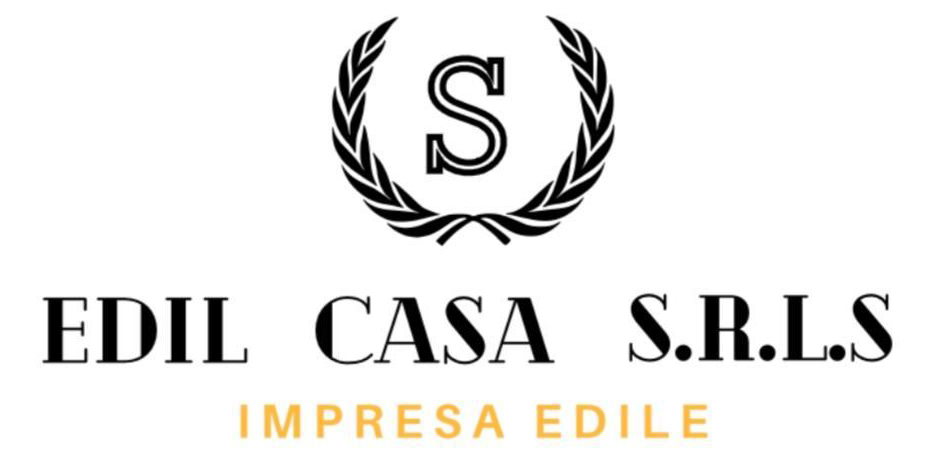 Logo di Edil Casa SRLS con una corona attorno alla lettera S. In basso la scritta