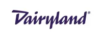 Dairyland logo in purple script on a white background