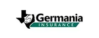 Germania Insurance logo with black eagle and green banner text on white background