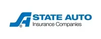 State Auto Insurance Companies logo in blue text with stylized blue “S” icon on white background