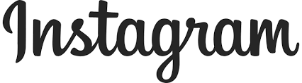 The word instagram is written in black on a white background.