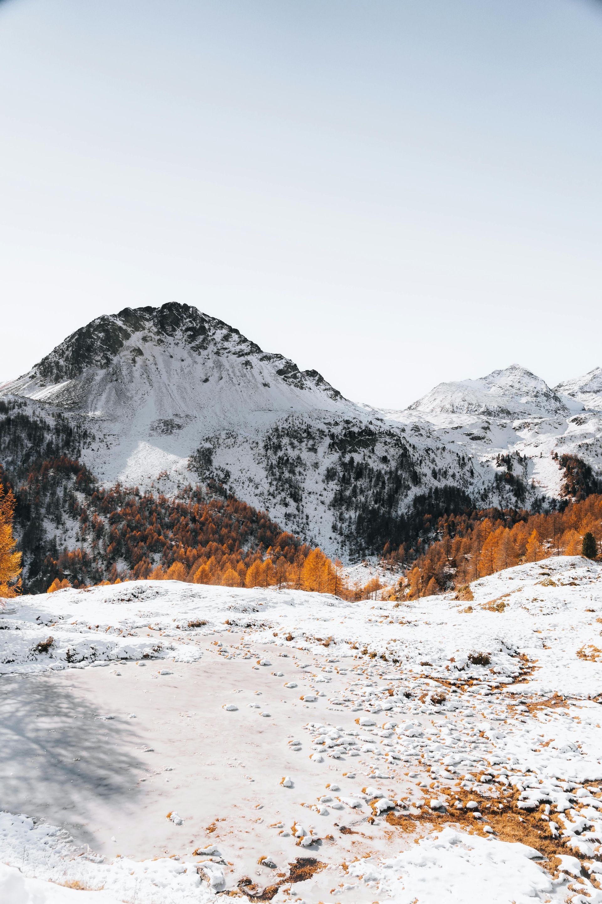 snow covered mountain