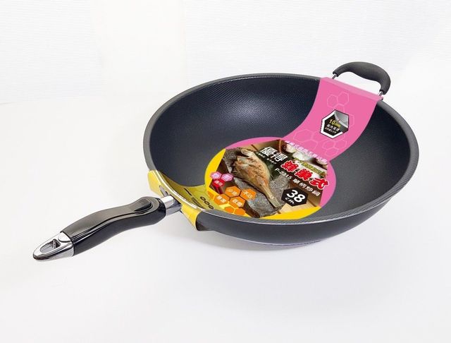 優得蜂巢式炒鍋38cm