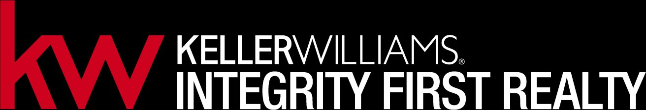 Keller Williams Integrity First Realty logo in red, white, and black on a white background