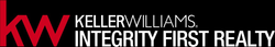 Keller Williams Integrity First Realty logo in red, white, and black on a white background