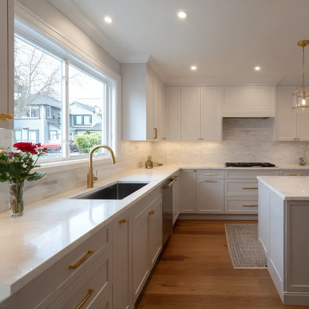 Luxury Vancouver kitchen remodel highlighting marble backsplash installation, integrated lighting systems, and premium appliance upgrades.
Contemporary kitchen renovation Vancouver BC showcasing quartz slab surfaces, shaker cabinets, and professional renovation contractors.
Residential kitchen remodeling Vancouver featuring granite countertops, backsplash tile design, and complete kitchen layout redesign.
Vancouver kitchen renovation experts installing custom cabinetry, quartz island feature, and LED recessed lighting systems.
Modern Vancouver kitchen remodel featuring marble countertops, hardwood flooring, and open-concept kitchen expansion.