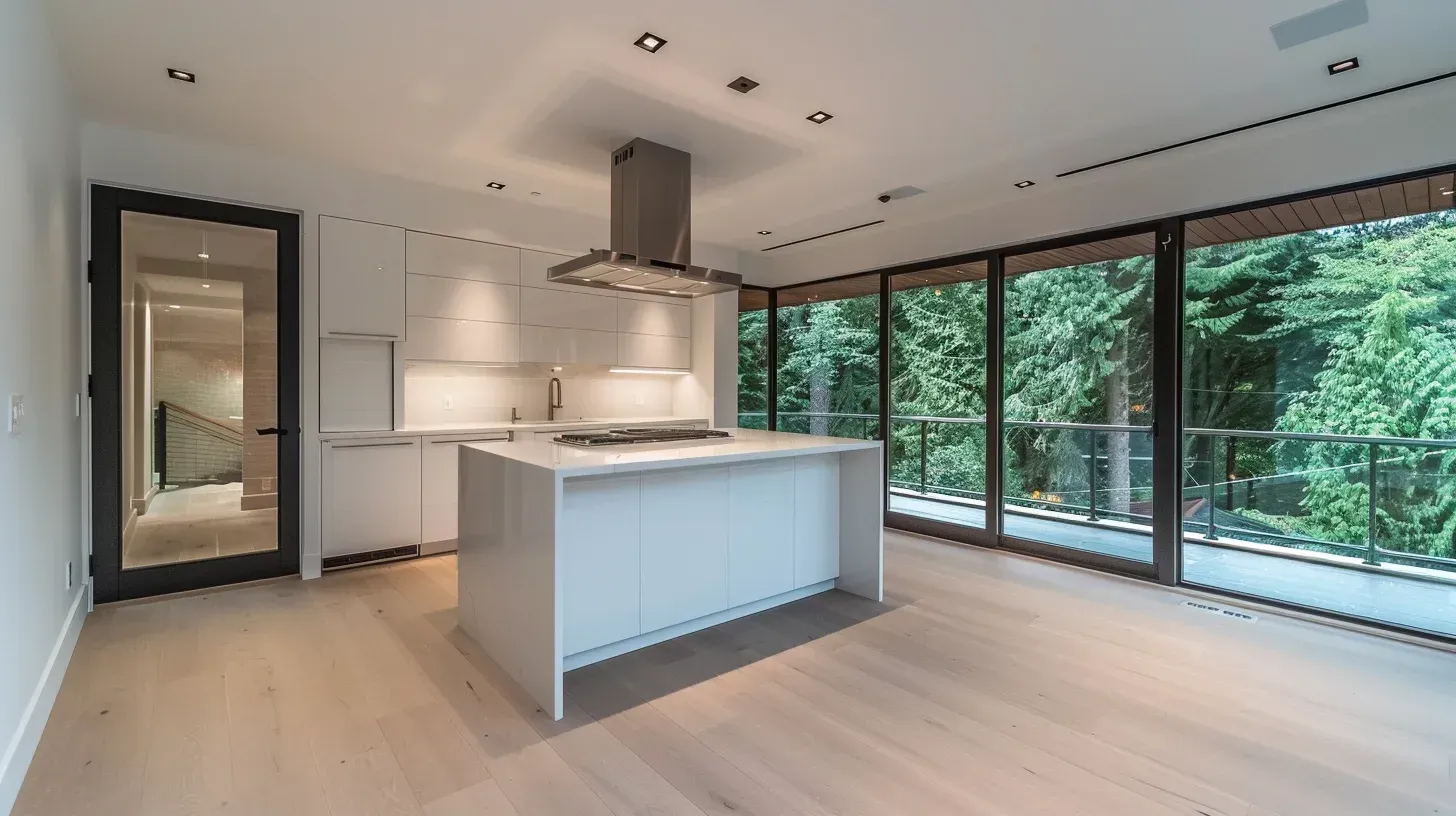 Open-concept kitchen remodeling Vancouver BC with structural beam installation, layout expansion, and quartz countertop integration.
Vancouver kitchen renovation transformation including cabinet refacing, granite island construction, and backsplash tile enhancement.
Contemporary Vancouver kitchen remodel featuring quartz countertop upgrade, integrated LED lighting, and custom pantry cabinetry.
Professional kitchen remodeling Vancouver BC with marble slab surfaces, tile flooring upgrade, and comprehensive renovation management.
Residential Vancouver kitchen renovation showcasing granite countertops, custom cabinetry installation, and open-concept redesign.