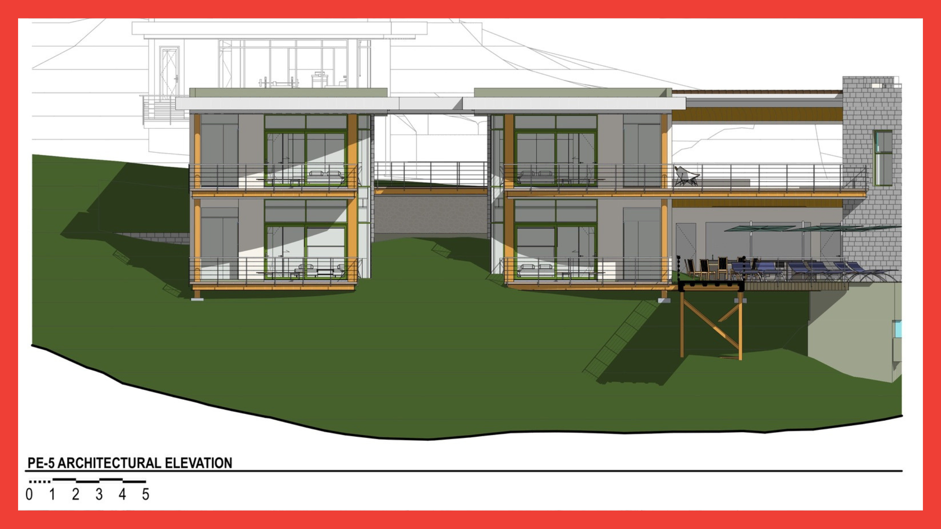 A floor plan and an aerial view of a house