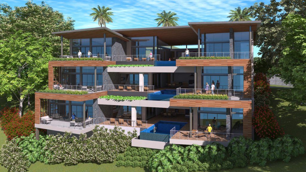 a rendering of sarco's cap limon resort in costa rica