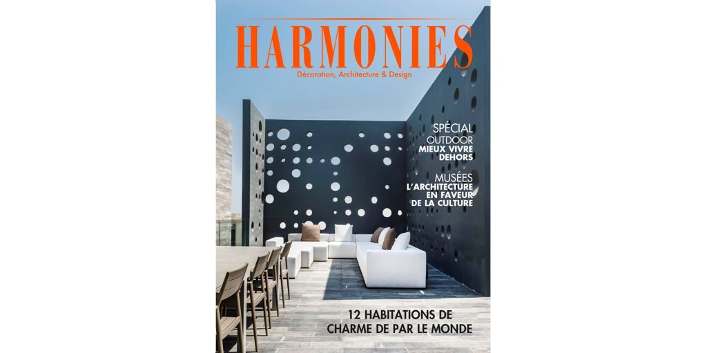 harmonies magazine cover with Sarco Architects being featured