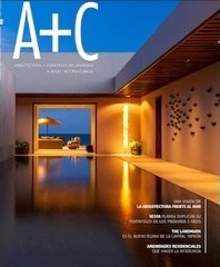the cover of a magazine with a swimming pool on it .