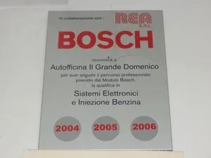 Bosch automotive manual cover with red title, gray background, and years 2004, 2005, 2006.