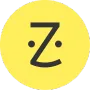 The letter z is in a yellow circle on a white background.