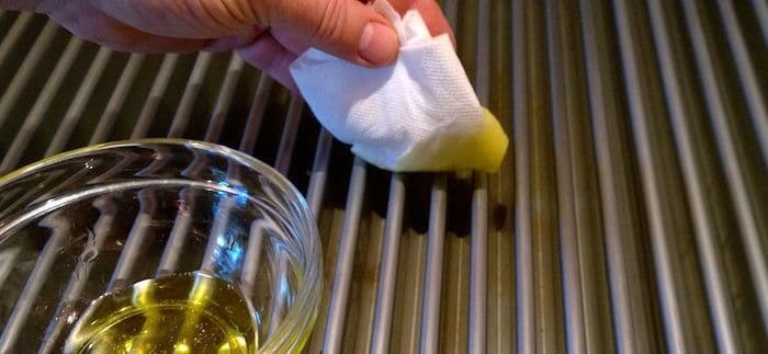 Source: SABER Grills Cleaning grill with oil